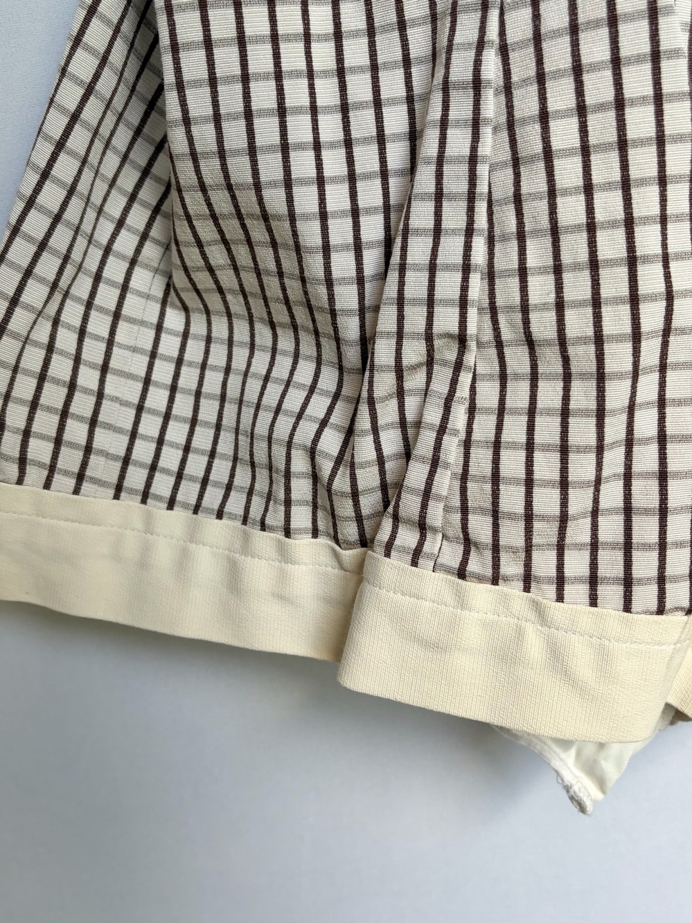Vtg 70s Jantzen Swimsuit Playsuit Sz 16 USA Cream Stripe Pinup Romper Yacht READ - Picture 15 of 16